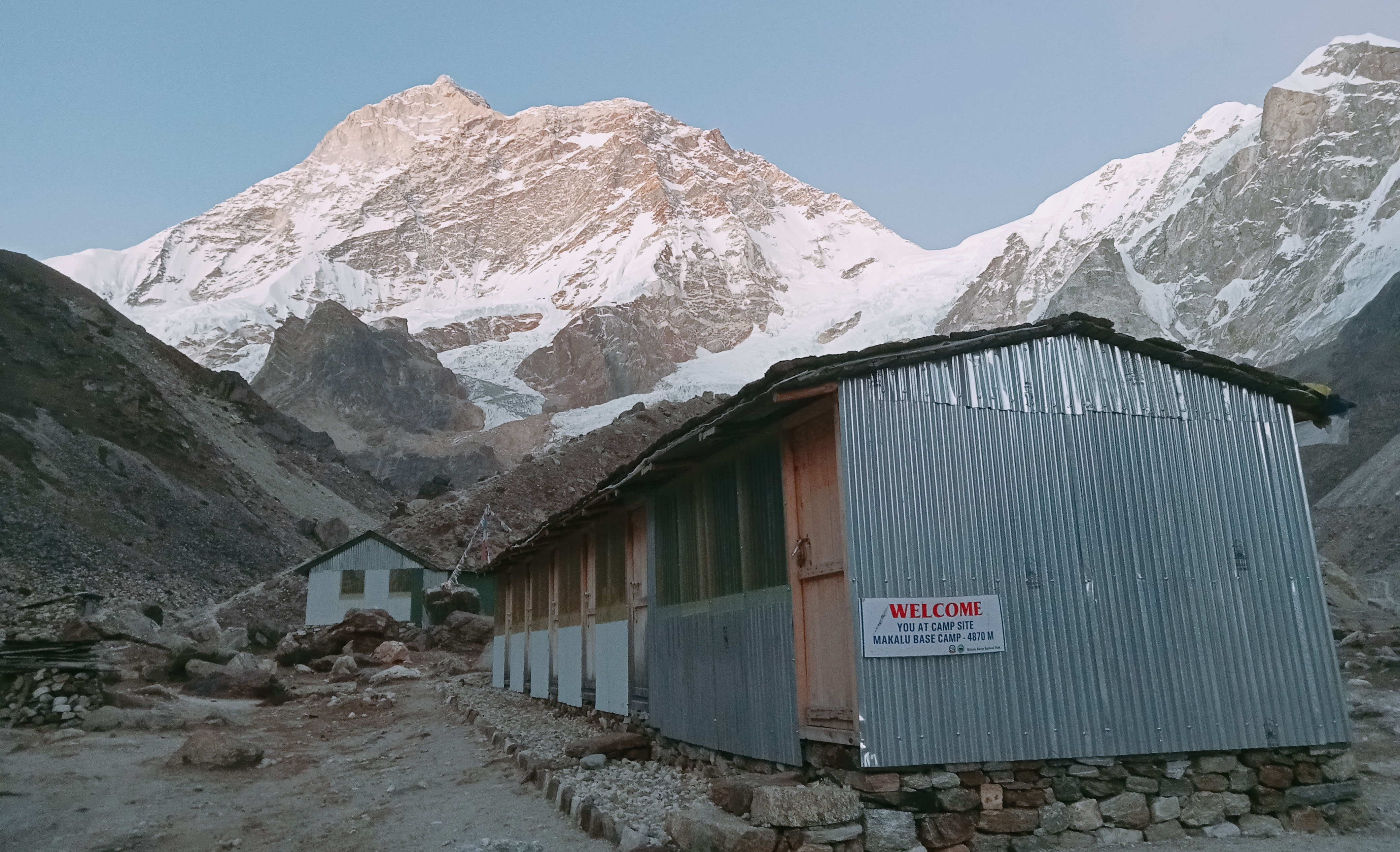 Mt. Makalu view seen from Makalu Base Camp.